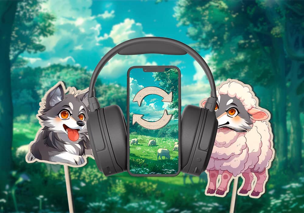 Portada audiocuento El lobo que se disfrazó de cordero
