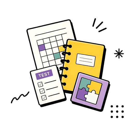 Ilustración de recursos educativos