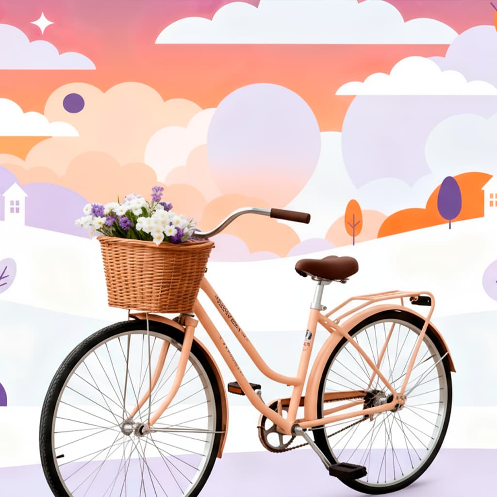 Laura practica con su bicicleta para aprender con constancia