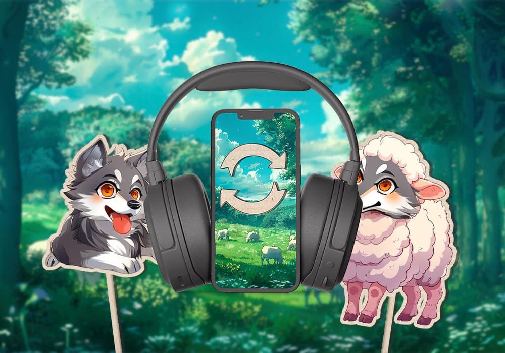 Portada audiocuento El lobo que se disfrazó de cordero
