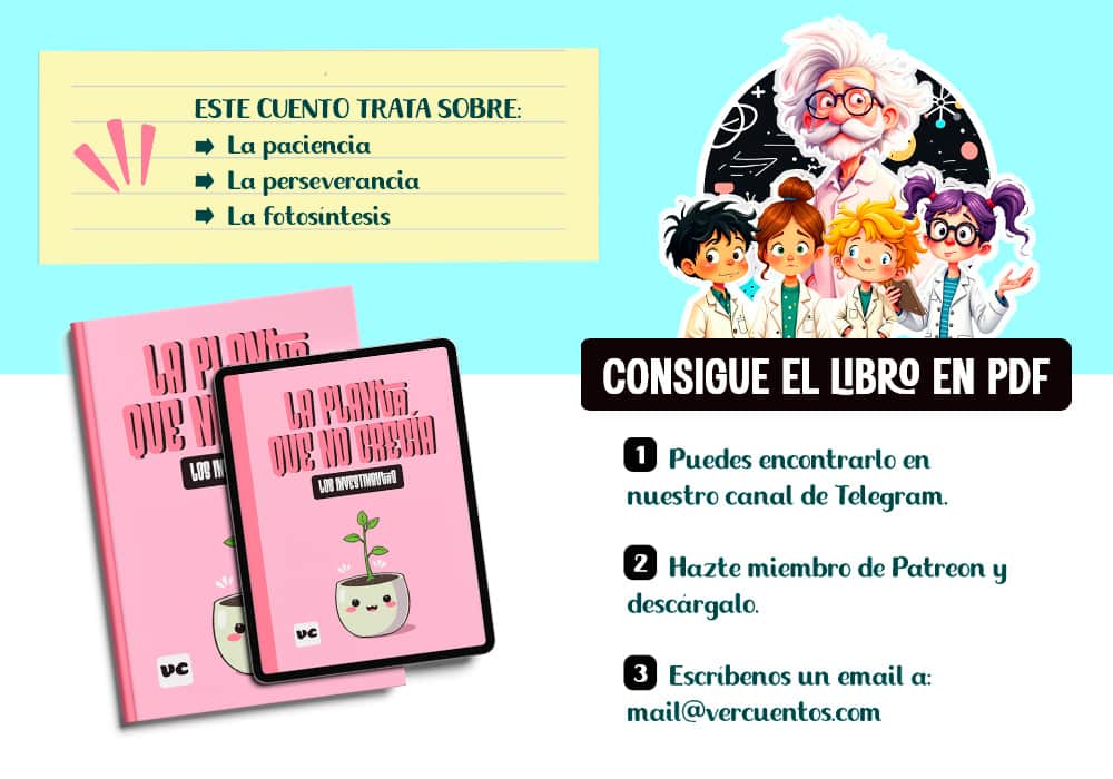 Promoción cuento La Planta que no quería crecer