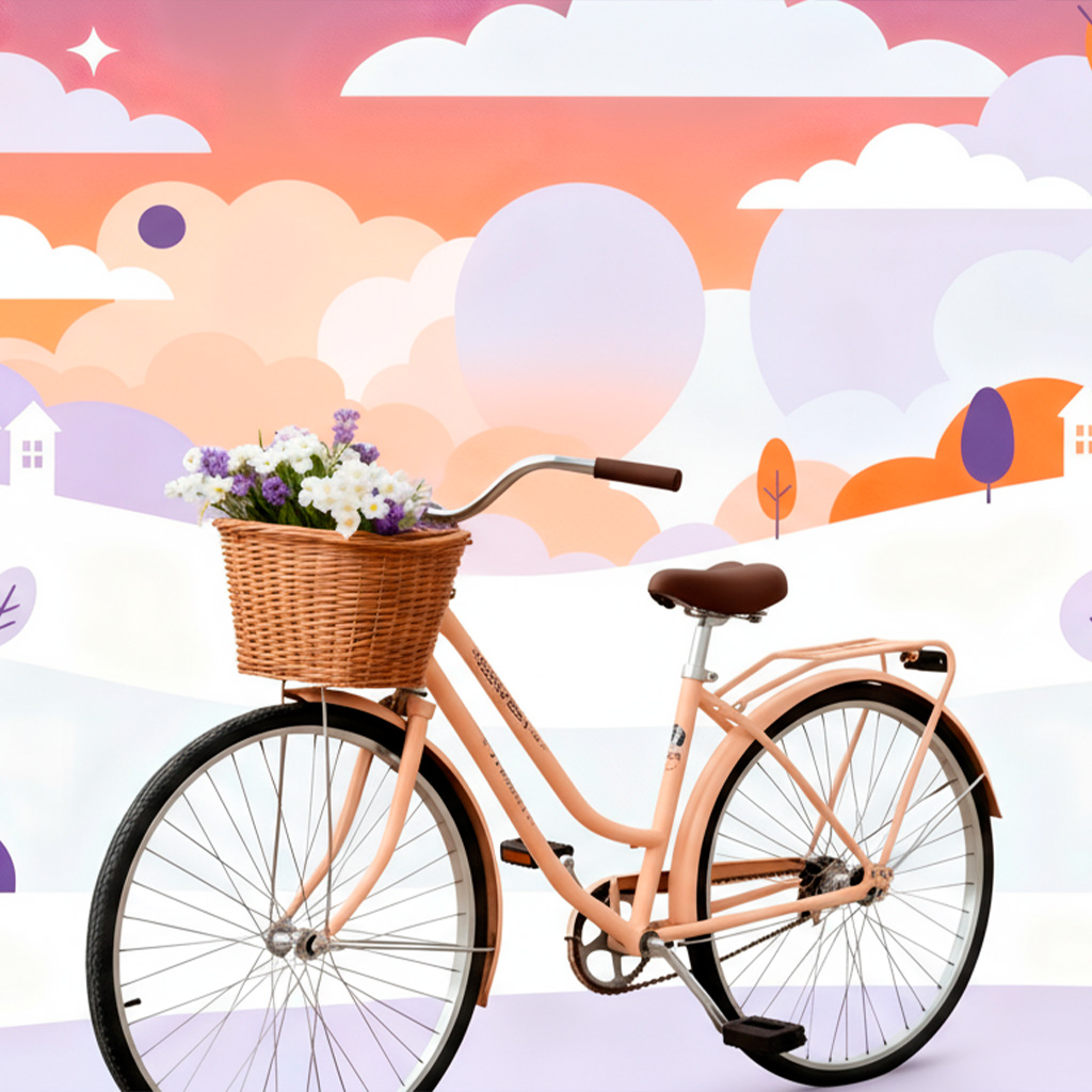 Laura practica con su bicicleta para aprender con constancia
