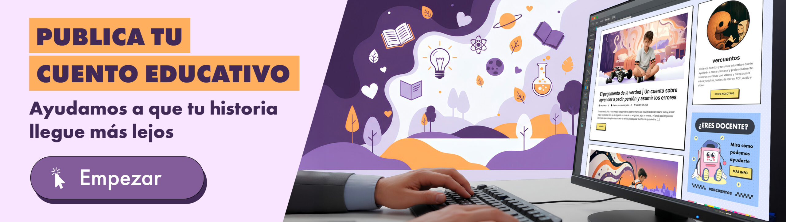 Banner Pubica tu cuento educativo